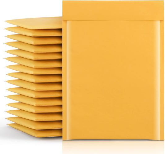Fu Global Bubble Mailers 10.5x13.5 Inch Padded Envelopes #4 Self Sealing Bulk Bubble Envelopes Mailing Shipping Envelopes 25PCS