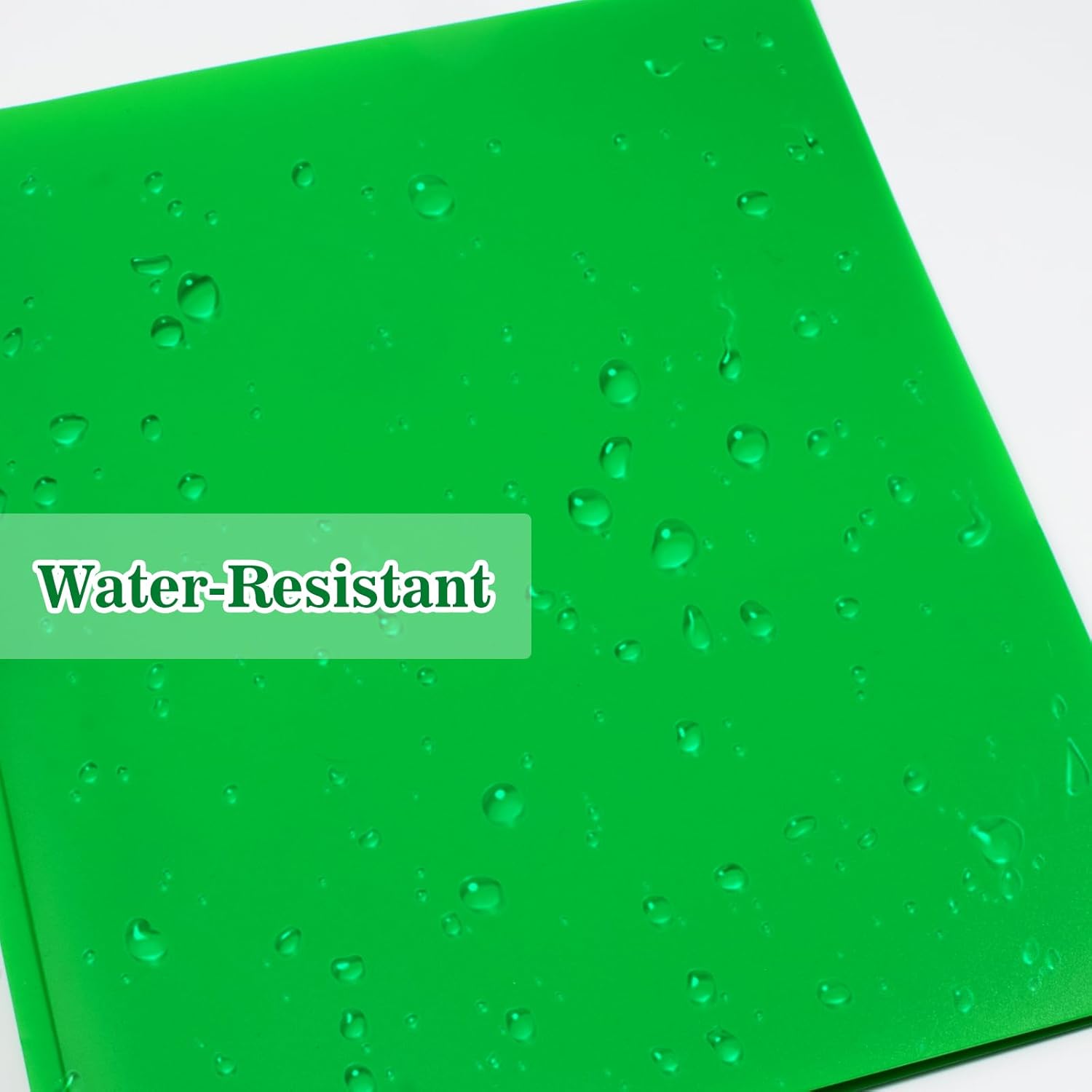 12-Pack Plastic Folders with Pockets and Prongs,2-Pocket Folders with 3 Fasteners, Poly Folders Holds 8-1/2" x 11" Paper for School/Office/Home, Green