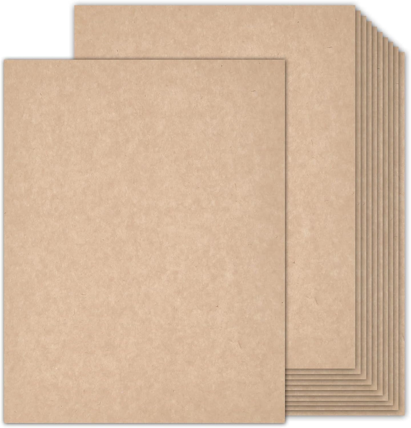 100 Sheets Parchment Cardstock 8.5 x 11 Textured Printer Paper, Goefun 90lb Tan Card Stock Printer Paper for Scrapbooking, Cardmaking, Invitations and Crafts