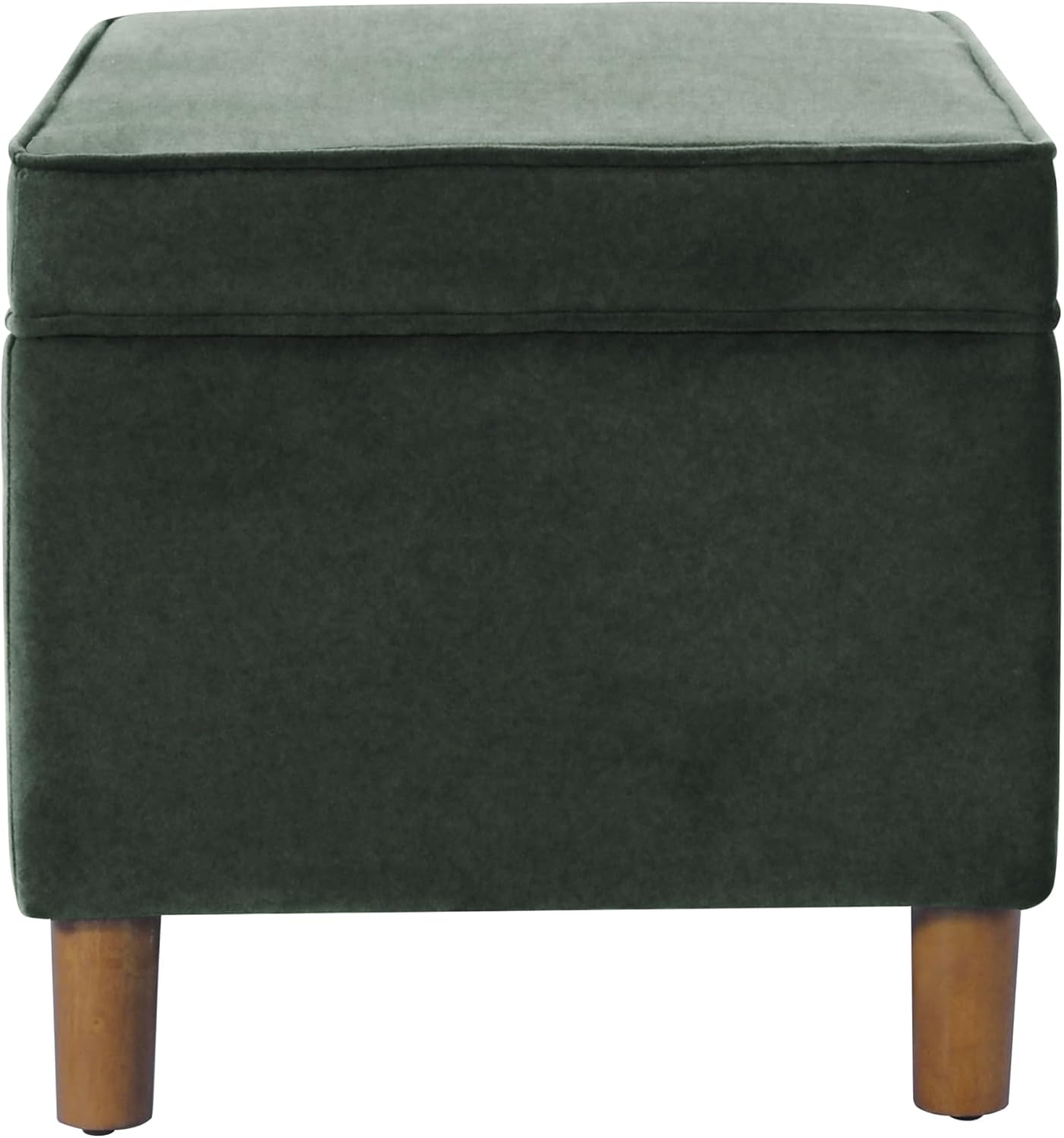 Home Decor | Dinah Collection Modern Storage Ottoman | Ottoman with Storage for Living Room & Bedroom(Loden Green Velvet)