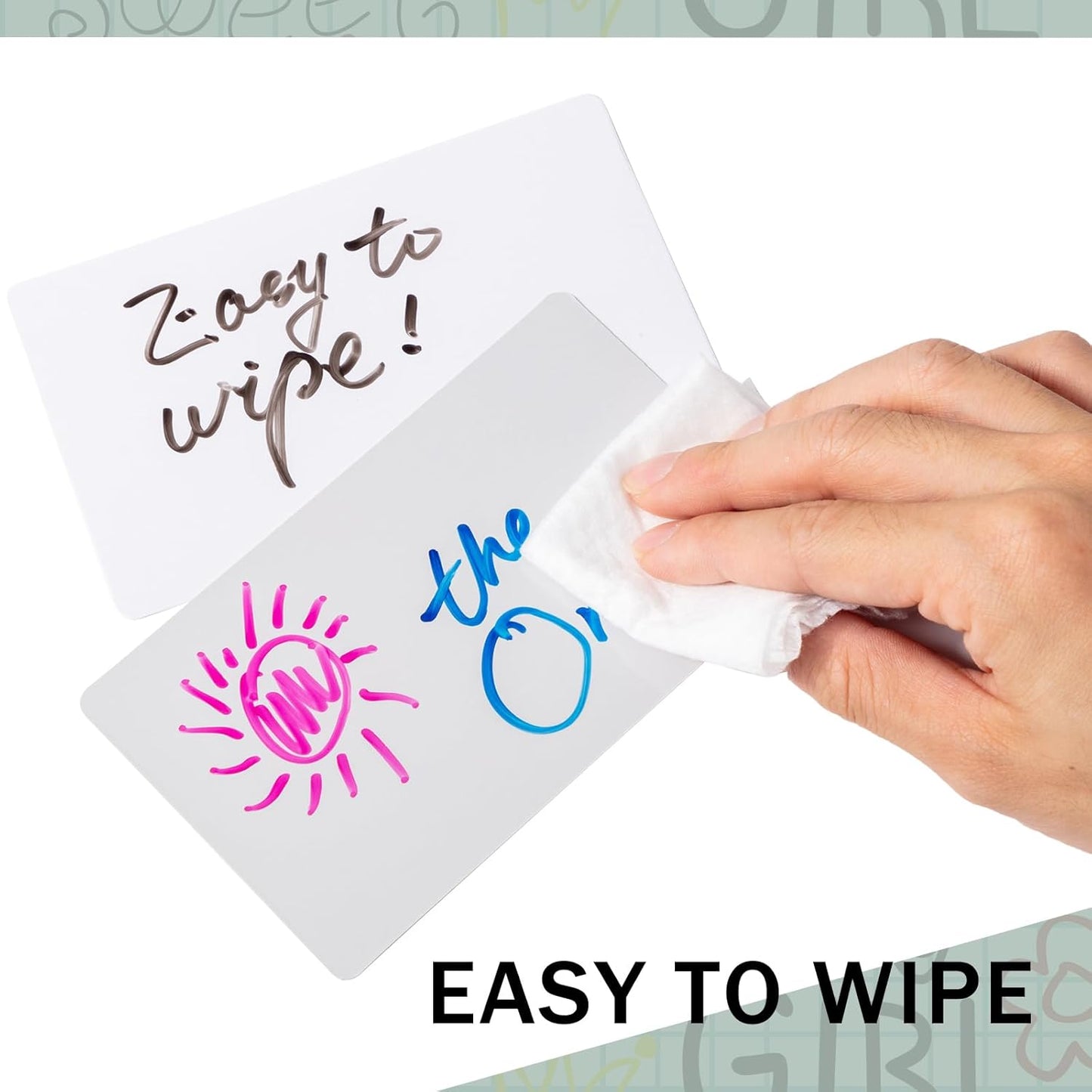 Harloon 100 Pcs Dry Erase Index Cards 3 x 5 Inch Laminated Reusable Dry Erase Note Cards Sheets for Office to Do List(Morandi)