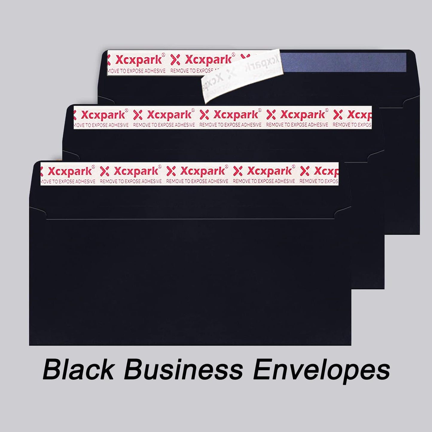 250 PCS #10 Black Self Seal Kraft 4-1/8 x 9-1/2 inches Security Envelopes, Windowless Invisible Envelopes Super Strong Quick Seal Envelopes Security Tint Pattern Secure