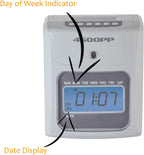 Nile Products - 4500PP Electronic Calculating Time Clock, Employees in/Out Time Tracker, Small Business Punch Pack Bundle Includes: 25 Time Cards,1 Ink Ribbon and 2 Security Keys