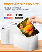 812XL Ink Cartridge Epson Remanufactured Replacement for Epson 812 812XL Ink Cartridges Combo Pack for Epson 812 XL T812XL Work for Workforce Pro WF-7840 WF-7820 WF-7310 EC-C7000 Printer（4 Pack）