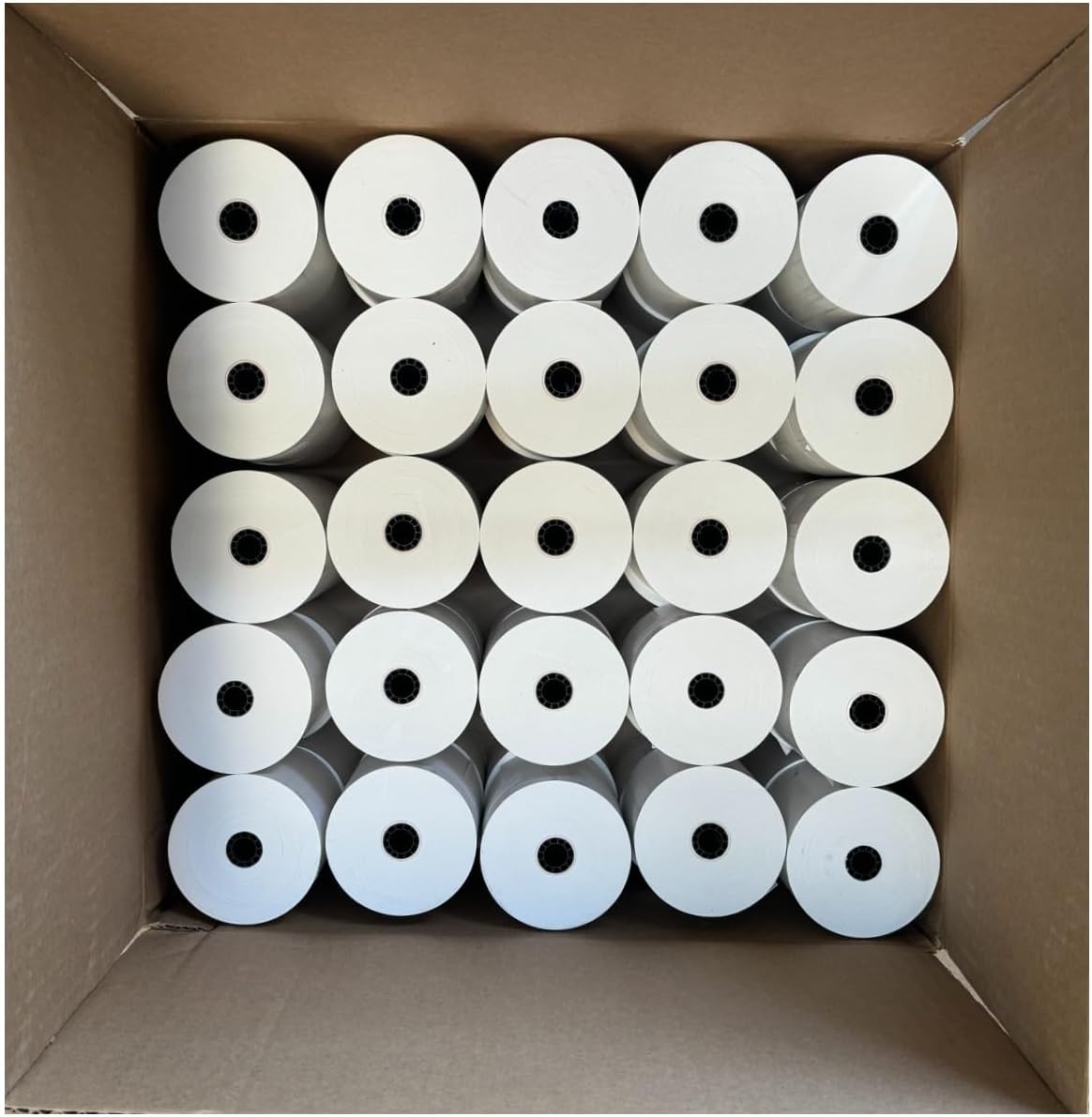(50 Rolls) 3 1/8 x 230 Thermal Paper Receipt Rolls – BPA-Free Thermal Printer Paper for POS Systems, Registers, and Credit Card Machines – Reliable and Smudge-Free Performance