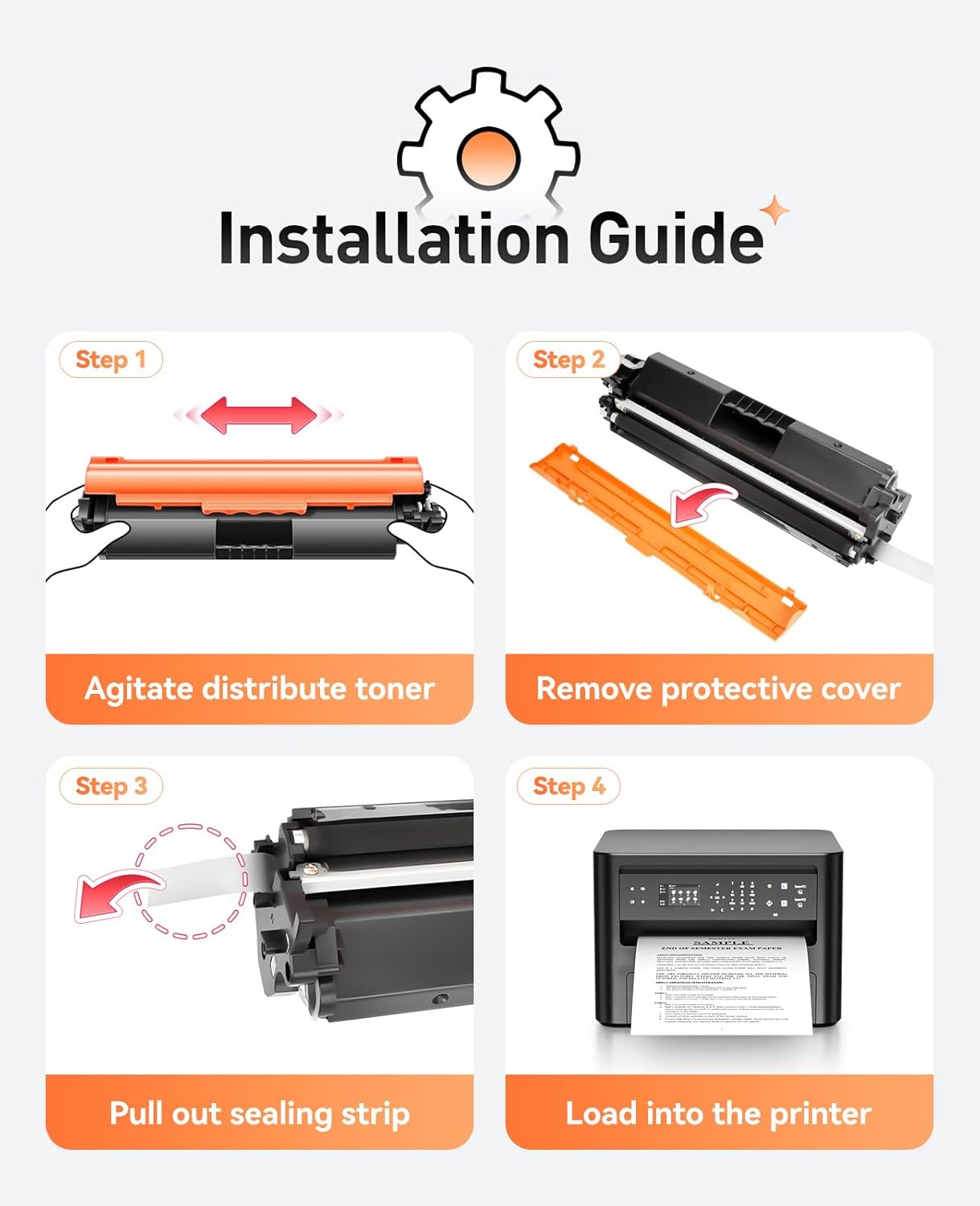 30A Black Toner Cartridge 2-Pack High Yield with Chip Replacement for HP 30A CF230A Toner Cartridges Compatible with HP Laserjet Pro MFP M227fdn M227fdw M227sdn M203dn M203dw M203d M227 M203 Printer