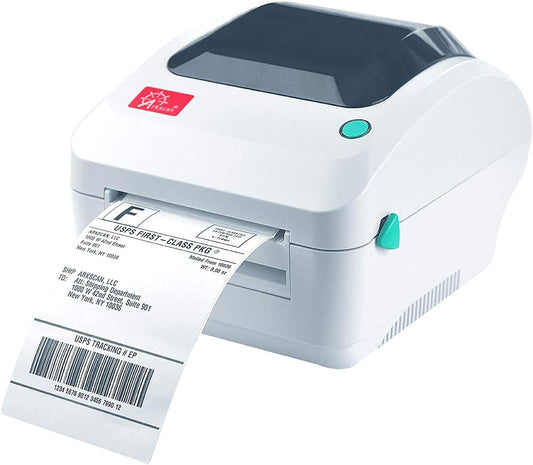 2054A Shipping Label Printer for Windows Mac Chromebook Android, Supports Amazon Ebay Paypal Etsy Shopify ShipStation Stamps UPS USPS FedEx DHL, Roll & Fanfold 4x6 Direct Thermal Label