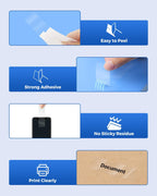 Tze151 24mm 0.94" Laminated Clear Tape Compatible for Brother Tze-151 Tz-151 P Touch Tz Tze Label Tape 24mm 1" Black on Clear for PTD600 PTD610BT PTP710BT PTP750W PTE550W Label Maker, 4-Pack