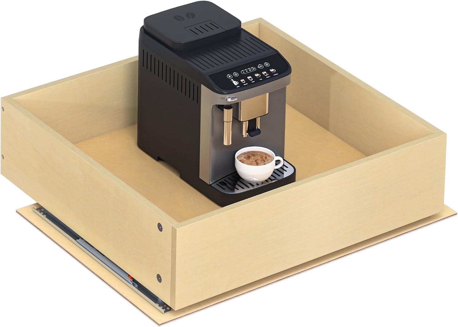 WelFurGeer Soft Close Pull Out Drawers for Cabinets, 23" W x 22" D Pull Out Cabinet Organizer, Bottom Mount Pull Out Drawer, Space-Saving Slide Out Drawers for Kitchen Cabinets for Home & Kitchen