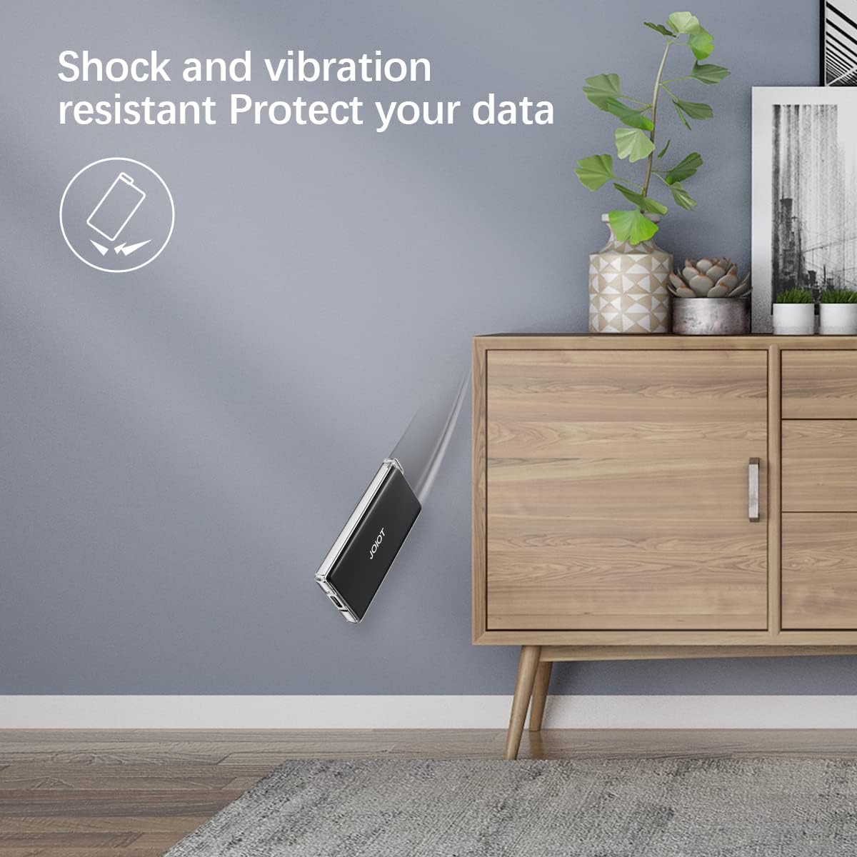 1TB Portable External SSD USB 3.1 Type C Flash Drive External Solid State Drive, Portable SSD Type A to C Cable for PC/Laptop/Mac/Android/Linux