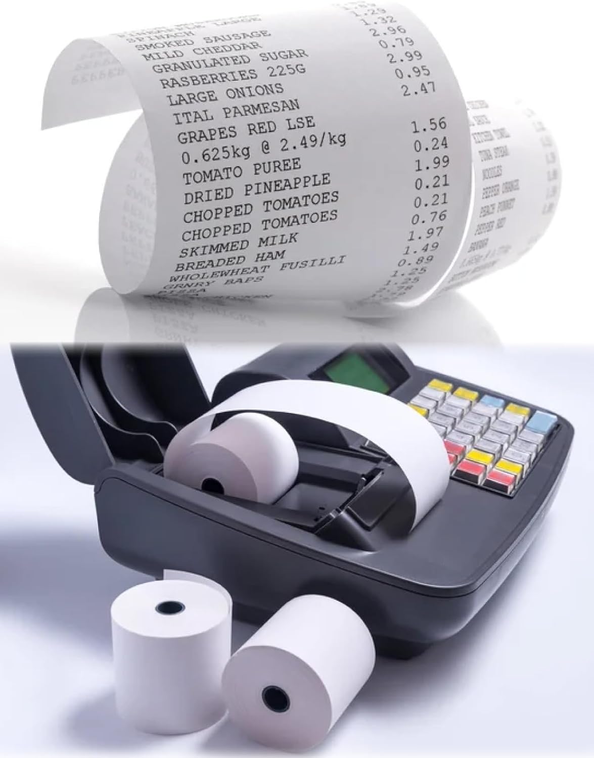 (72 Rolls) 3 1/8 x 230 Thermal Paper Receipt Rolls Fits All POS Cash Registers Compatible with Star TSP100III TSP143IV TSP650II TSP800II MC-Print3 3000LABELS DIRECT