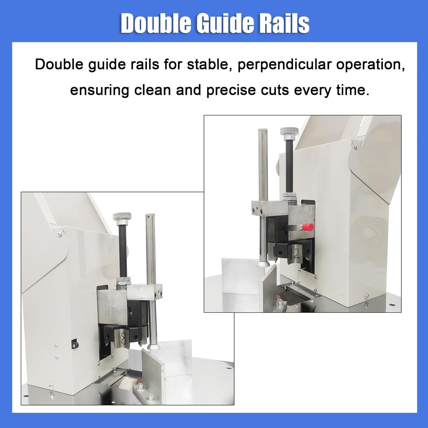 Heavy Duty Electric Round Corner Cutter, 110V Metal Fillet Paper Cutter with R8 R10 R12 R16 R21 Blades, Paper & Card Rounding Machine, Max 2.15in Punching Height for Cards, Books, Documents