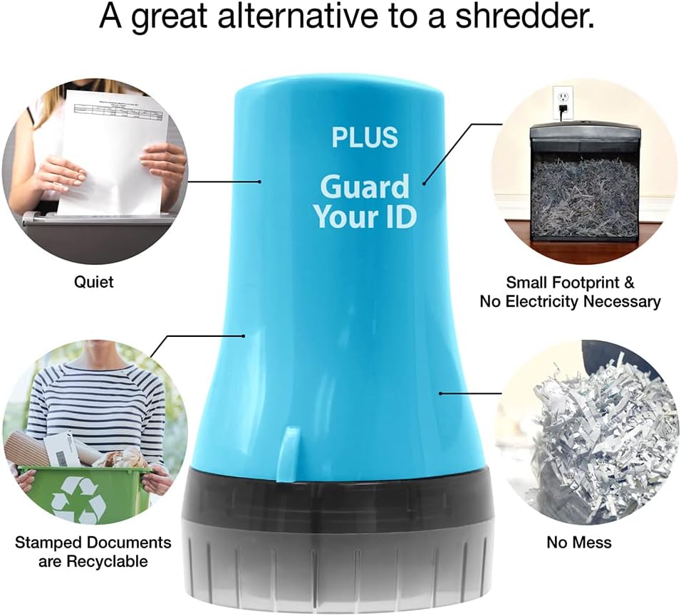 Guard Your ID Wide Advanced Roller 2.0 Identity Theft Prevention Security Stamp Turquoise