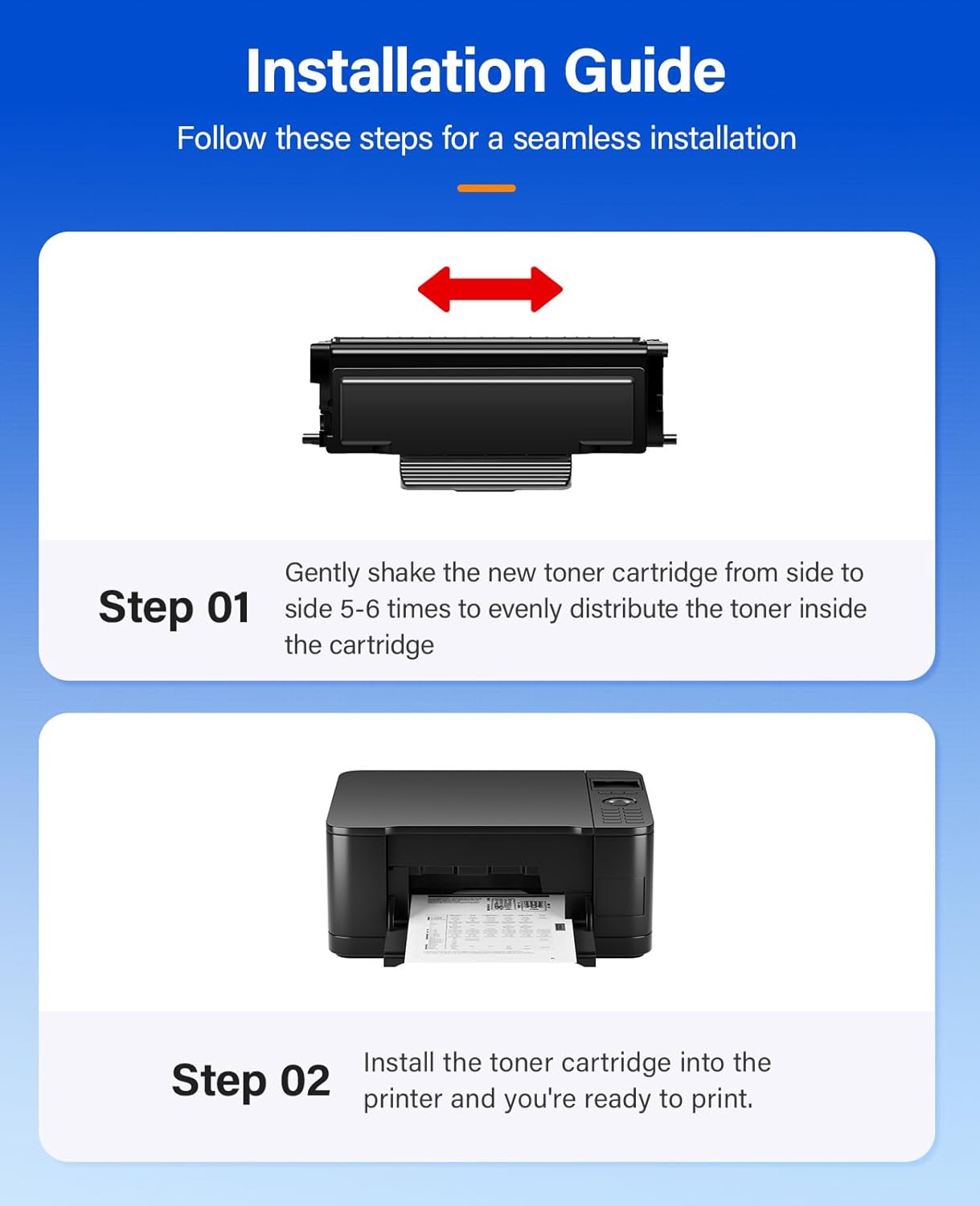 006R04400 High-Yield Toner Cartridge B230 B225 B235 Black 2-Pack with New chip Replacement for Xerox 006R04399 Toner Compatible with Xerox B225 B235 B230 B225DNI B235DNI B230DNI Printer Ink All-in-One