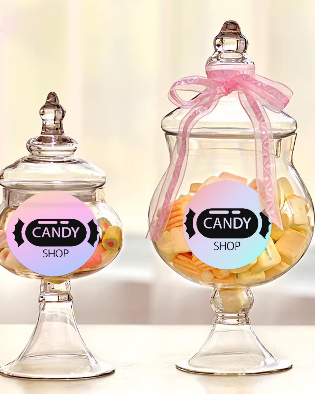 3 inch Round Thermal Labels, Thermal Printer Labels use for Barcode, Shipping, Customized, Circle Direct Thermal Stickers 500 Labels for Printer, 3 Color