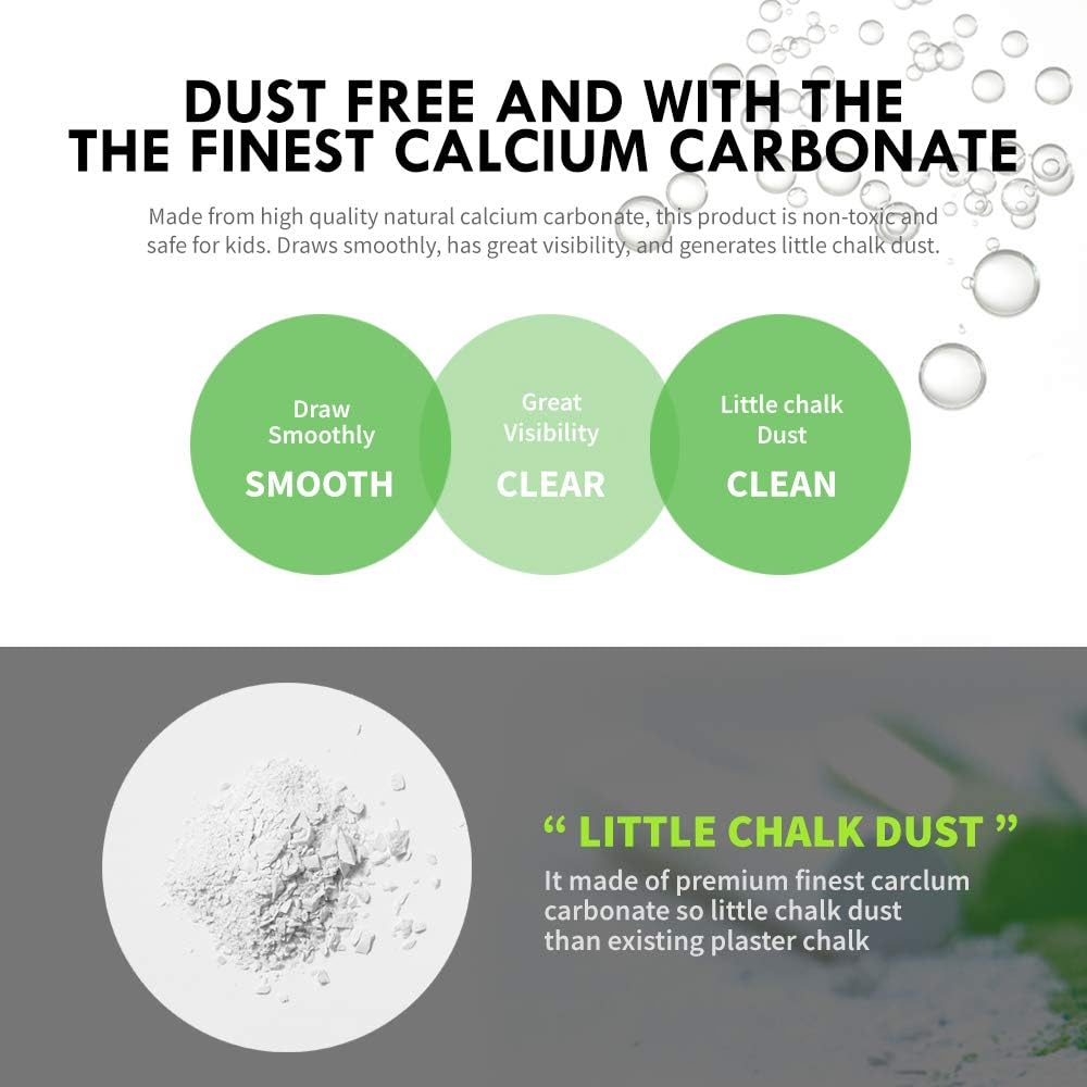 Hagoromo Fulltouch Color Chalk 1 Box [72 Pcs/White]