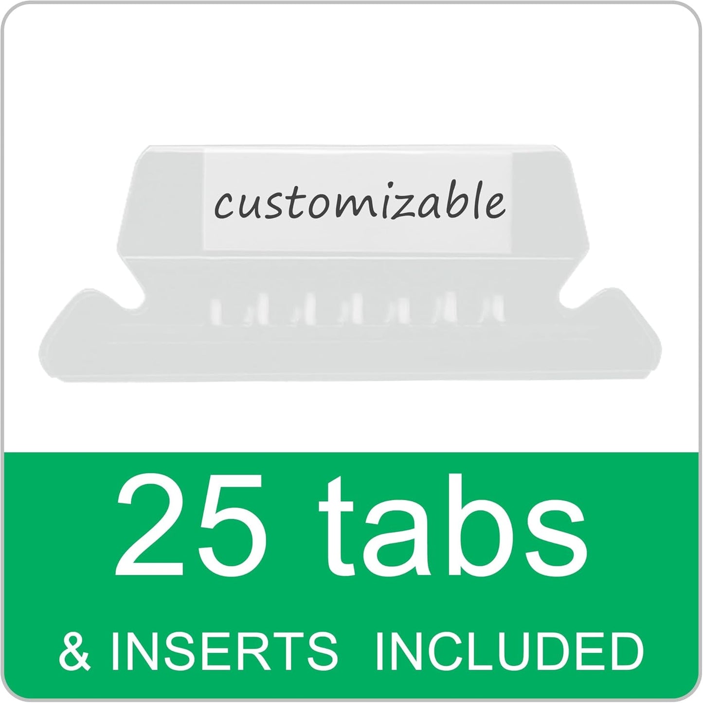 25 Packs Hanging File Folders,Blue Letter Size File Folder,Designed for Bulky Files,Filing Cabinet,1/5 Adjustable Cut Tabs for Office,School,Home