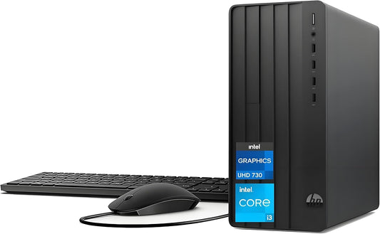 HP 290 G9 Desktop Computer, 13th Gen Intel Core i3-13100 Processor (Up to 4.50GHz)- 64GB RAM - 2TB PCIe SSD - HDMI, VGA, Wire Keyboard & Mouse, Wi-Fi, Windows 11 Pro