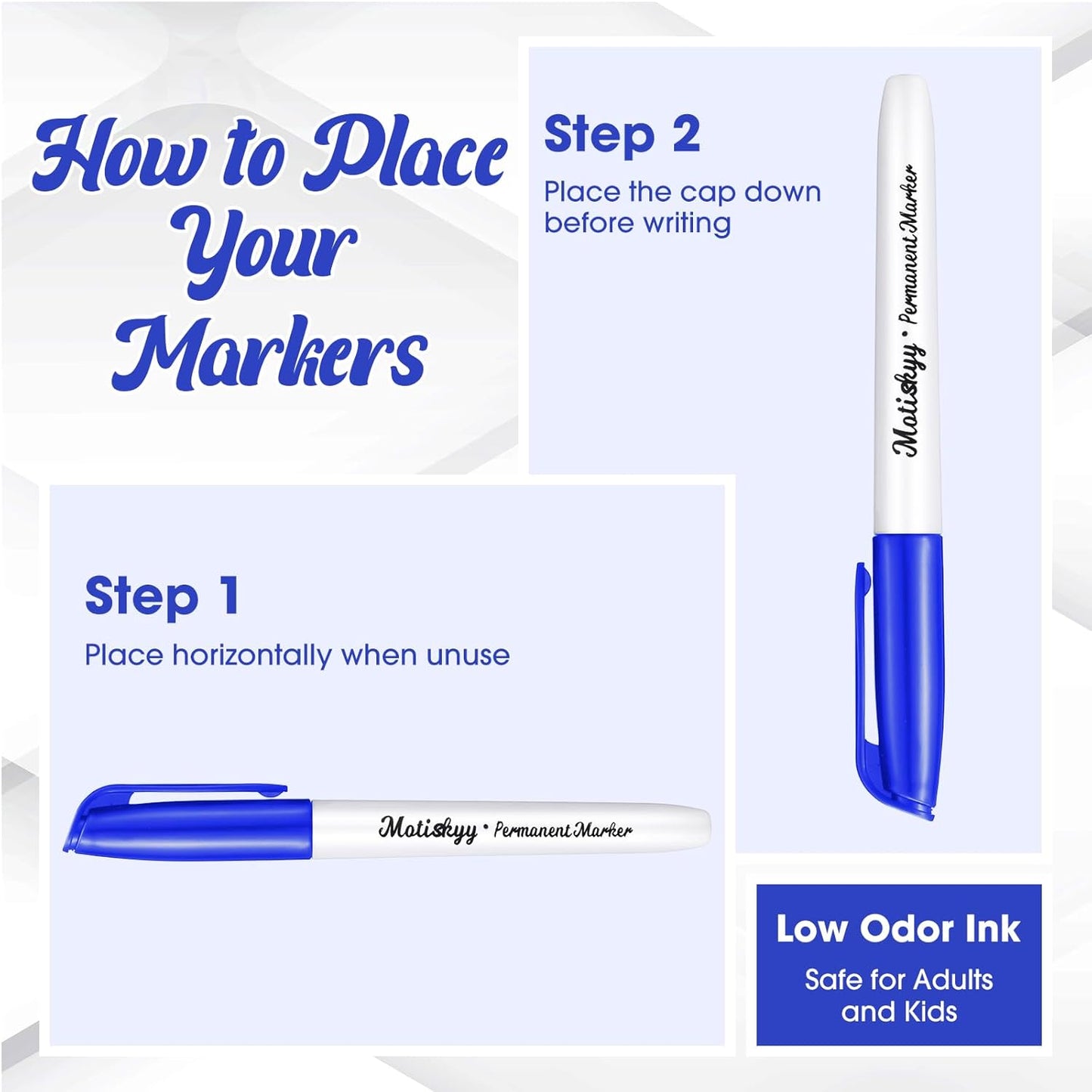 12 Pcs Metallic Permanent Markers Bulk Gold Silver Metallic Pens Fine Point Paint Markers for DIY Crafts Gift Card Making Artist Illustration(Multicolor)