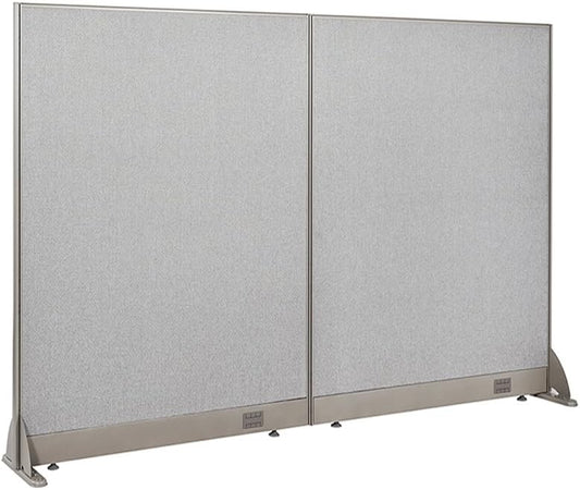 GOF Freestanding Office Partition, Large Fabric Room Divider Panel, 72" W x 48" H