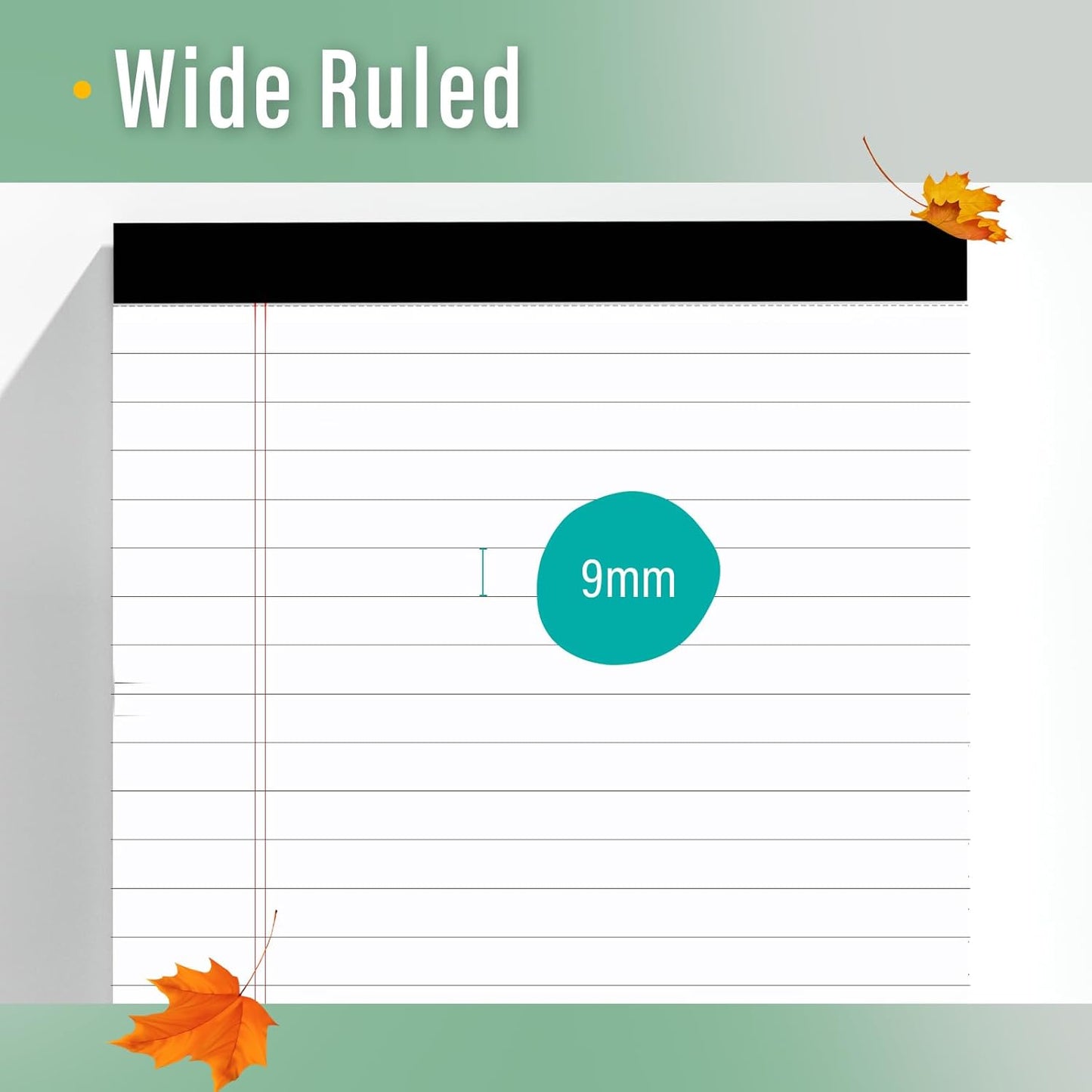 3 Pack Legal Pads 8.5 x 11 Note Pads 8.5 x 11 Inch Notepad 90 Sheets Writing Pads Wide Ruled Lined Paper Pads White Paper Note Pads 8.5 x 11 with 30 Sheets Per Legal Pad for School, Office, Home