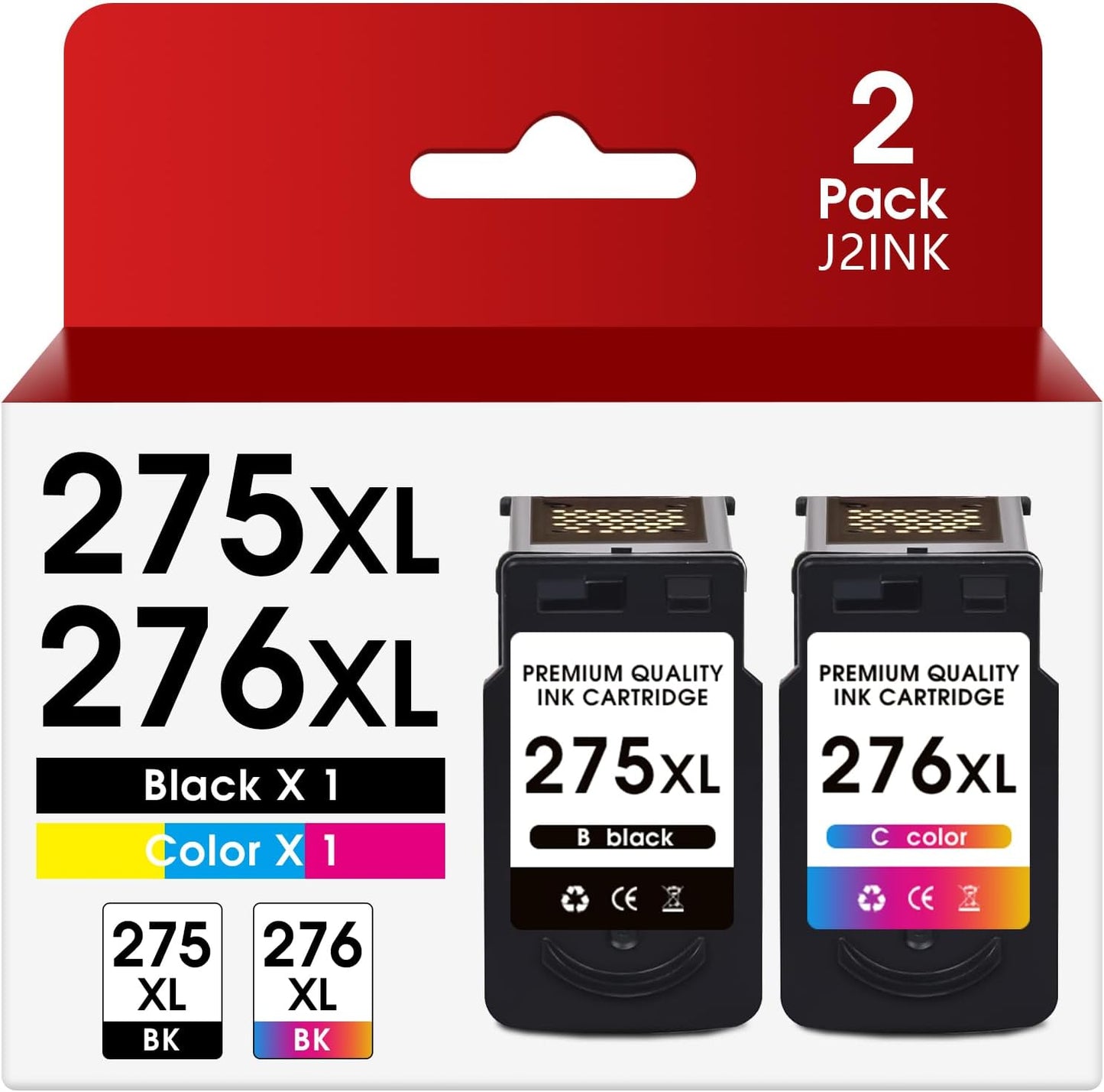 275 276 for Printer Ink Canon 275 and 276 PG-275XL CL-276XL PG 275 CL 276 Combo Pack for Canon 275 and 276 Ink Cartridges for Canon PIXMA TS3500 TS3522 TR4720 TR4700 TR4722 TS3720