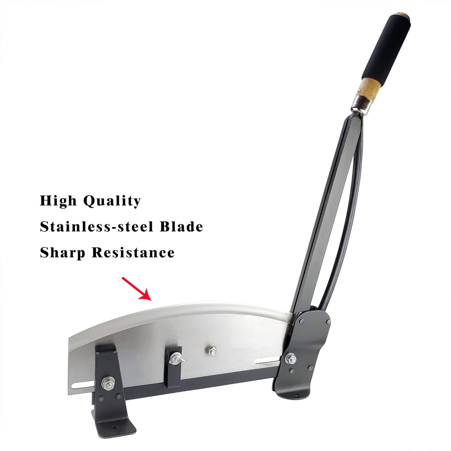 Fresh Flower Stem Cutter, Stainless-Steel Flower Cutters for Stems, Heavy Duty 14 Inch Blade with Safety Latch, Commercial Grade Table Mountable Cutting Machine for Florists, Farmer, Floral Shop Use