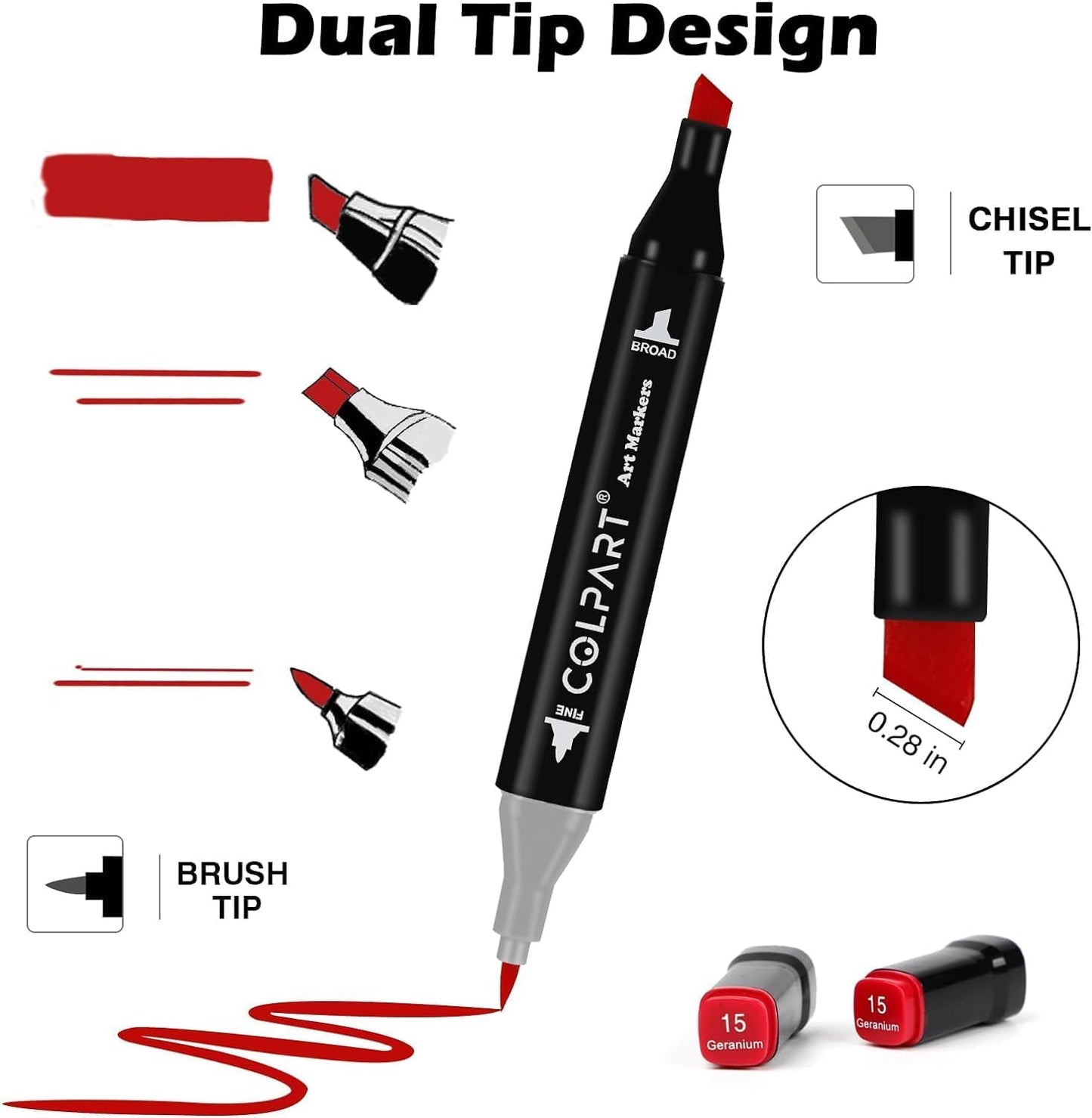 204 Colors Alcohol Markers Set Dual Tip Art Markers for Kids Marker Pens with Pen Holder and Carry Bag for Adult Coloring Painting Supplies Perfect for Painting, Coloring, Sketching and Drawing