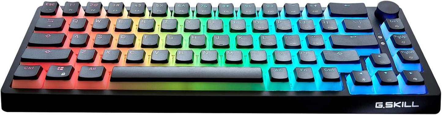 G.SKILL KM250 RGB 65% (67-Key) Mechanical Keyboard, PBT Dual Injection Keycap (Black)