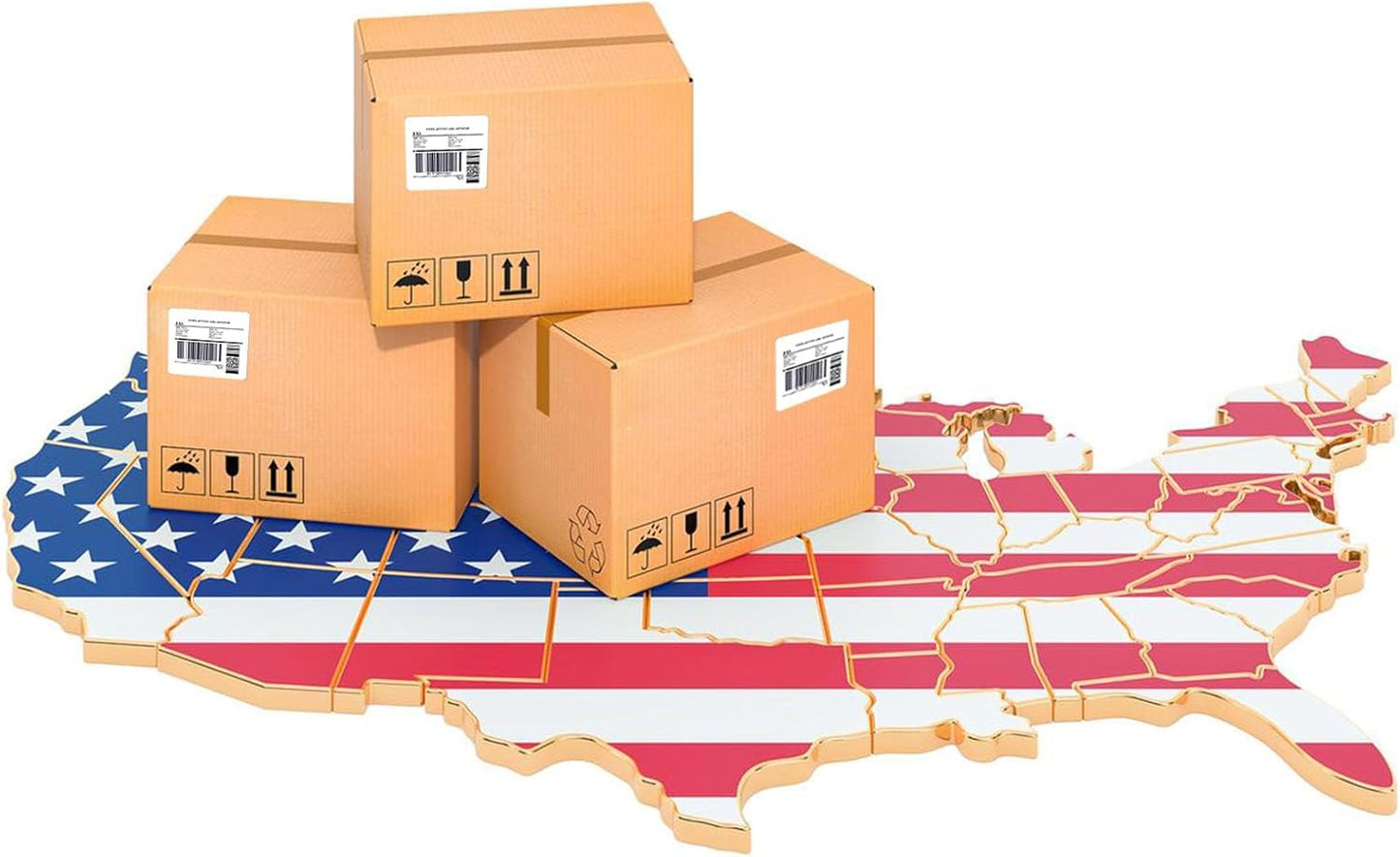 30 Sheets, 180 Count Labels, 6 Up White Permanent Self Adhesive Shipping Labels, 3 1/3” x 4” Printable Stickers for Laser & Inkjet Printers