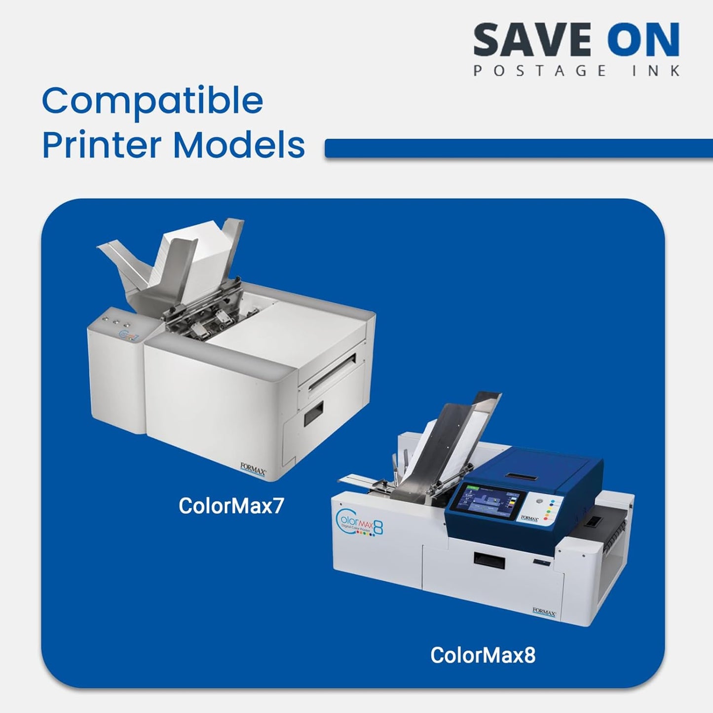 Formax CJ-21 Memjet Ink Compatible High Capacity Cyan Printer Ink Tank (500ml) - Precision Printer Ink Cartridge for ColorMax7 & ColorMax8 Printers - Fade-Resistant Replacement Inkjet Printer Ink