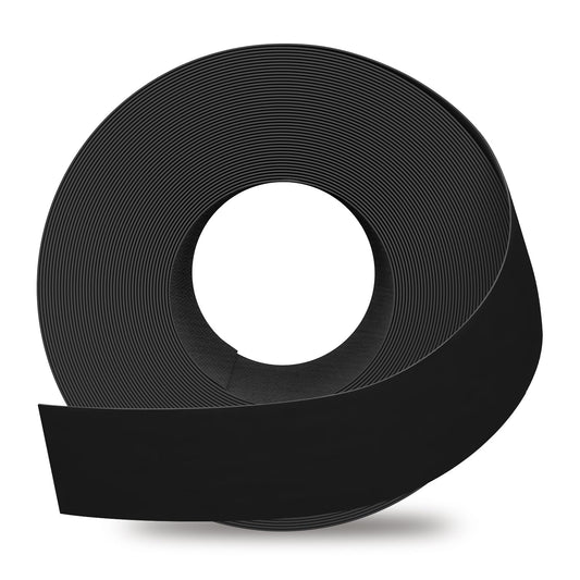 GSCIT Club Black Edge Banding, 3 inch x 25ft Melamine Edge Banding with Hot Melt Adhesive Preglued Cabinet Edge Banding Flexible Black Veneer Edging
