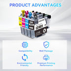 LC401XL Ink Cartridges for Brother Printer 4 Pack Work with Brother MFC-J1010DW MFC-J1012DW MFC-J1170DW Printer (1 Black, 1 Cyan, 1 Magenta, 1 Yellow)