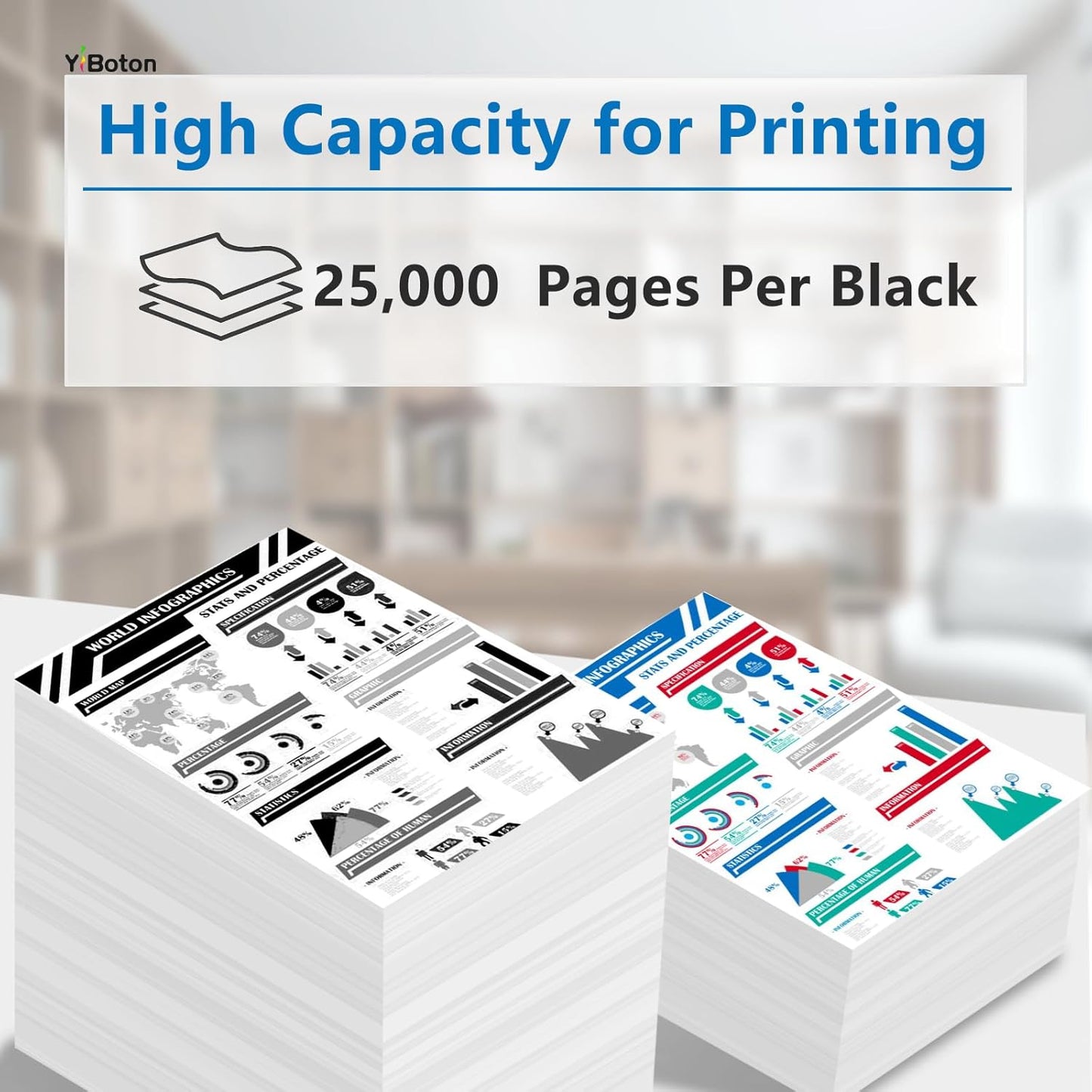 High Capacity W9008 W9008MC Black Toner Cartridge Compatible for HP W9008MC Managed E50145dn Flow MFP E52645c MFP E52645dn Priners (25,000 Pages)