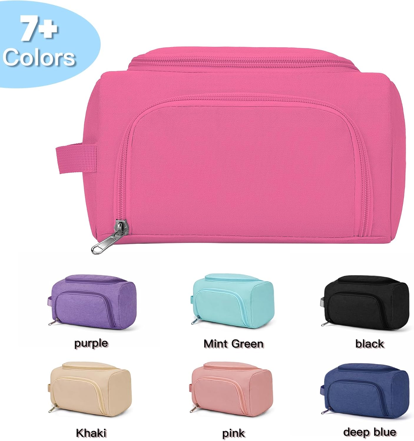 Hsmihair Large Pencil Pouch,Pencil Case Aesthetic,Zipper Pencil Box for Girls Back to School Supplies Emergency Bag Makeup Bag (Deep Pink)