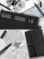 Micro Fine liner Drawing Art Pens Calligraphy Pens: 22 Size Art supplies Waterproof Archival Black Ink Markers For Artists,Use for Professional Watercolor,Sketching,Anime,Manga,Zentangle