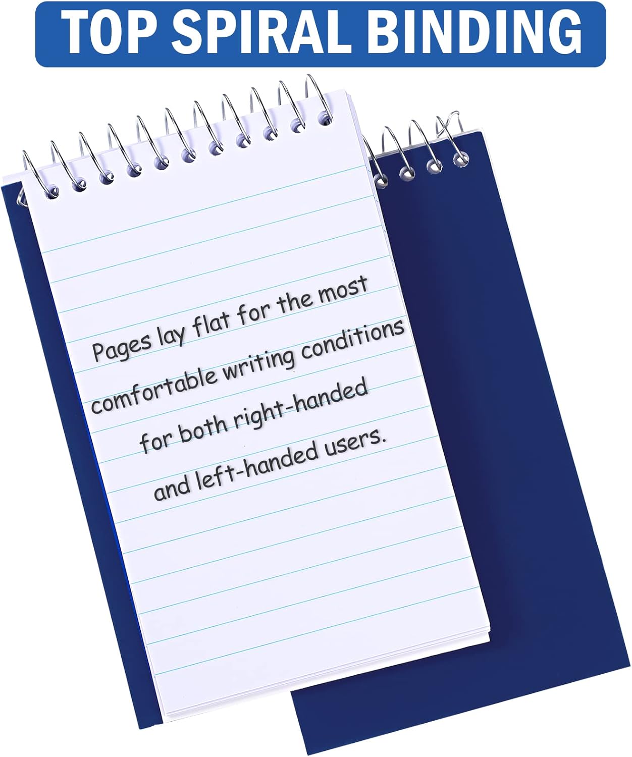 150 Pieces Spiral Memo Pads Bulk 3 x 5 Inch Small Note Pads Top Bound Lined College Ruled Paper Mini Notepad Pocket Spiral Notebooks for School Office Home Supplies, 75 Sheets (Bright Colors)