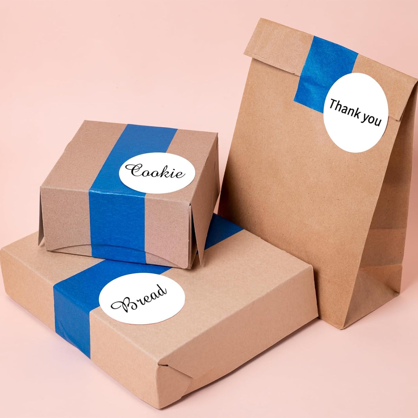 2 Inch Round Thermal Labels, Self Adhesive Circle Waterproof Thermal Labels, Multipurpose Roll Direct Thermal Sticker for DIY Logo Design, 500 Labels/1 Roll