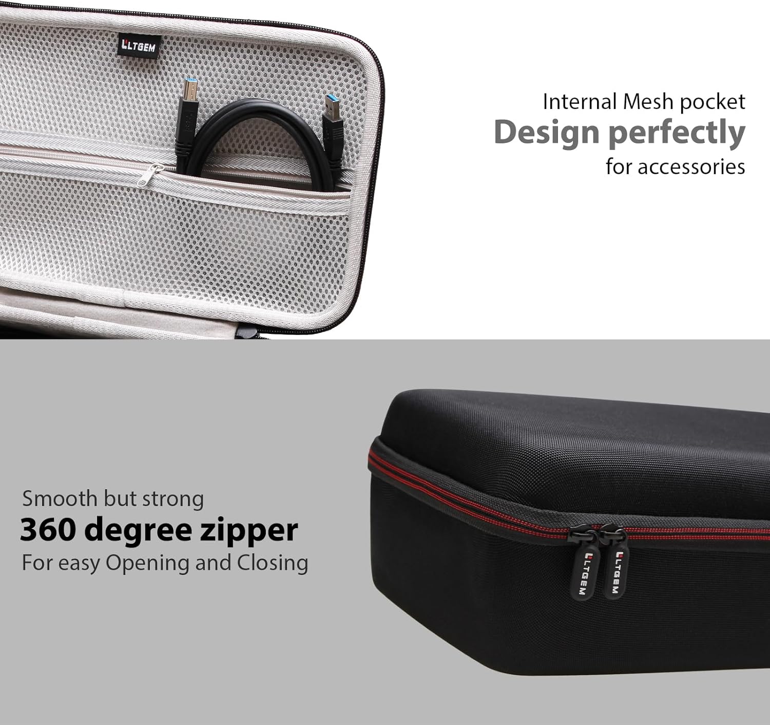 LTGEM Case Compatible with ScanSnap iX1300 & Doxie Pro DX400, Black