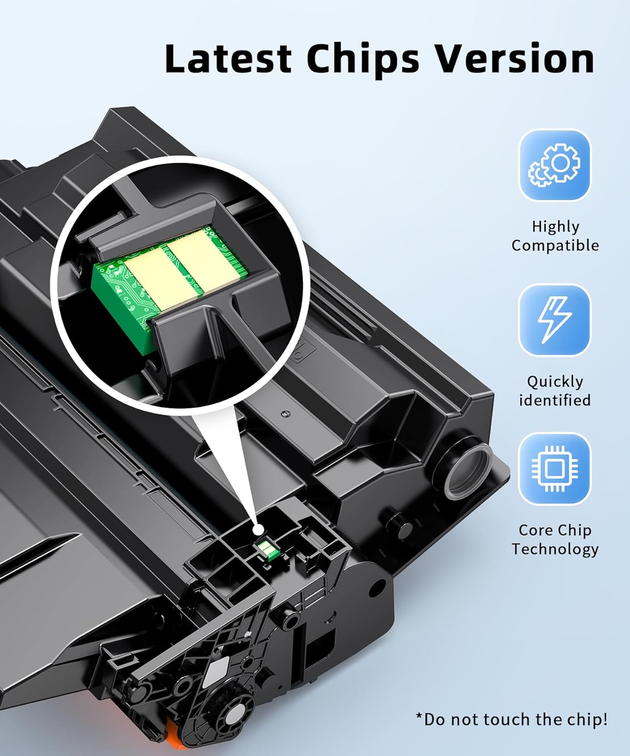 148A Toner Cartridge (with Chip) Compatible Replacement for HP 148 A 148X W1480A W1480X High Yield Black Toner Cartridge Use with Laserjet Pro 4001n 4001dn 4001dw MFP 4101fdw 4101fdn(2-Pack)