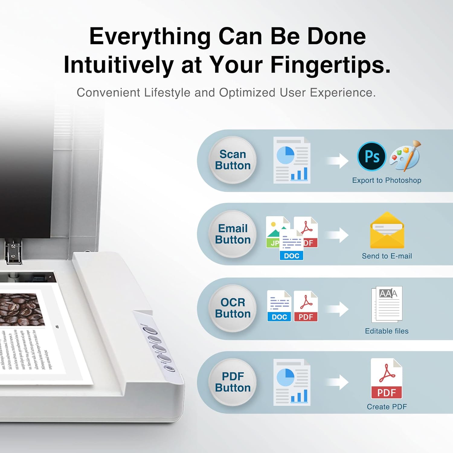 Plustek OS1180 - Flat Scanner for Graphics and Documents in A3 Format, Design Suitable for Libraries, Schools or Small Offices - Scanning A3 Documents in Approximately 9 Seconds