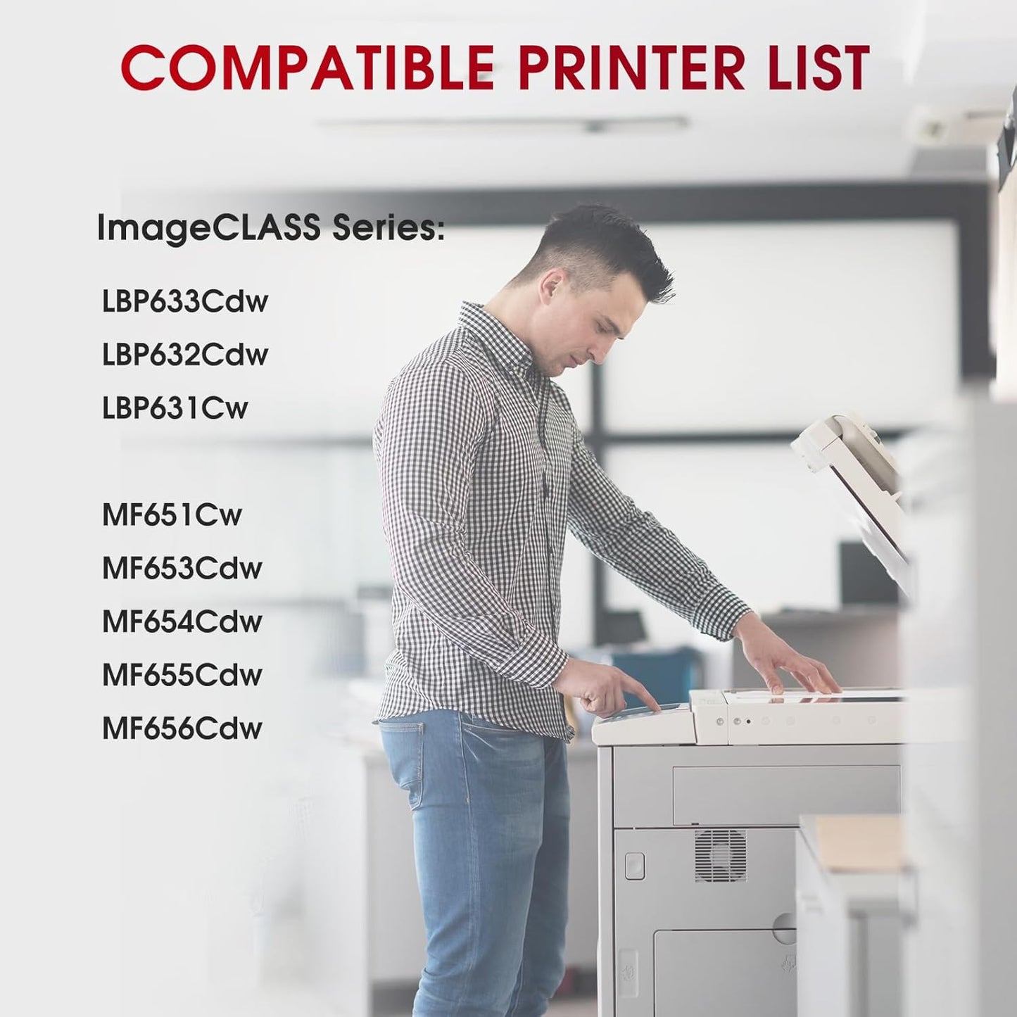 067H 067 High Yield Toner Cartridge Compatible for Canon 067 067H for Canon LBP632Cdw LBP630C MF650C MF656Cdw MF653Cdw MF654Cdw 4 Pack Black Cyan Magenta Yellow