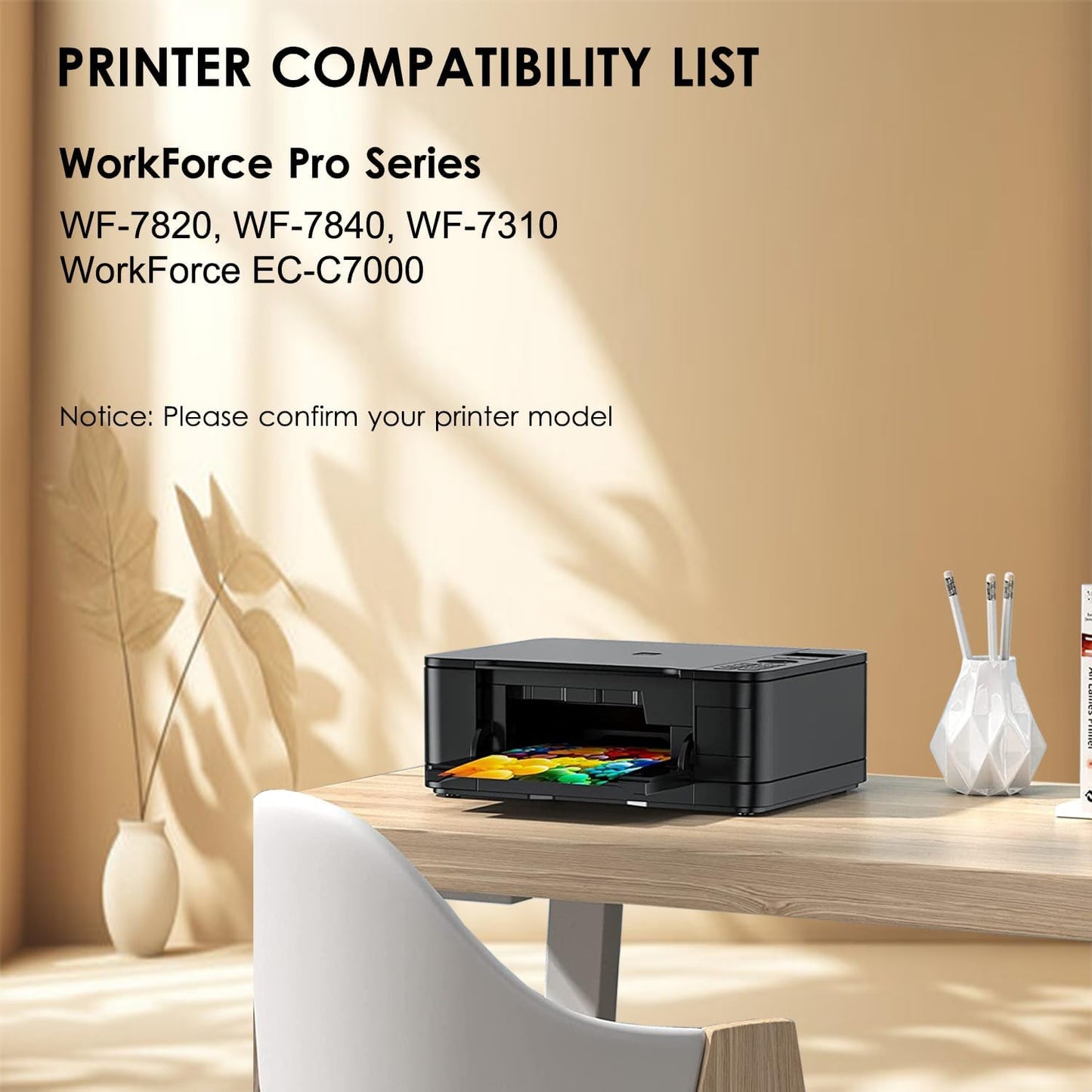 HOINKLO 812xl Ink Cartridge Combo Pack Remanufactured Replacement for 812XL Ink Cartridges with WF-7840 WF-7820 WF-7310 EC-C7000 Printer (2 Black, Cyan, Yellow, Magenta)