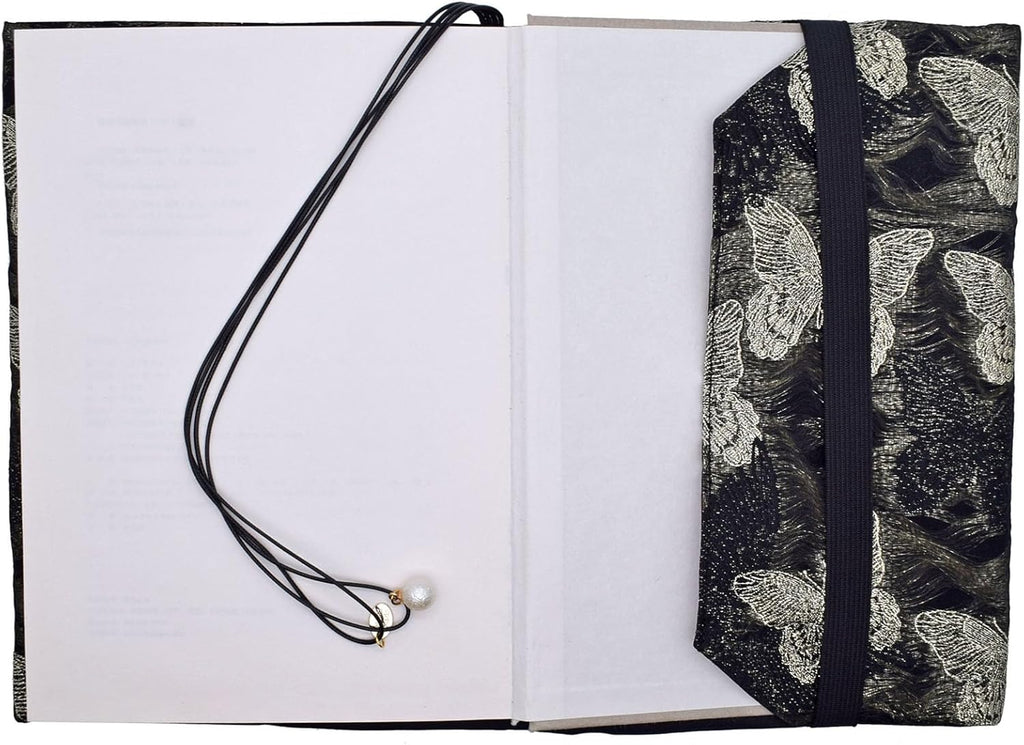 BLBMH Book Covers for Paperbacks Book Cover for Privacy Fit for 5.5x8.5 inch Adjustable Book Sleeve Cover for Diary Books Fabric Softcover Protector for Notebook - Butterfly B 8.5in