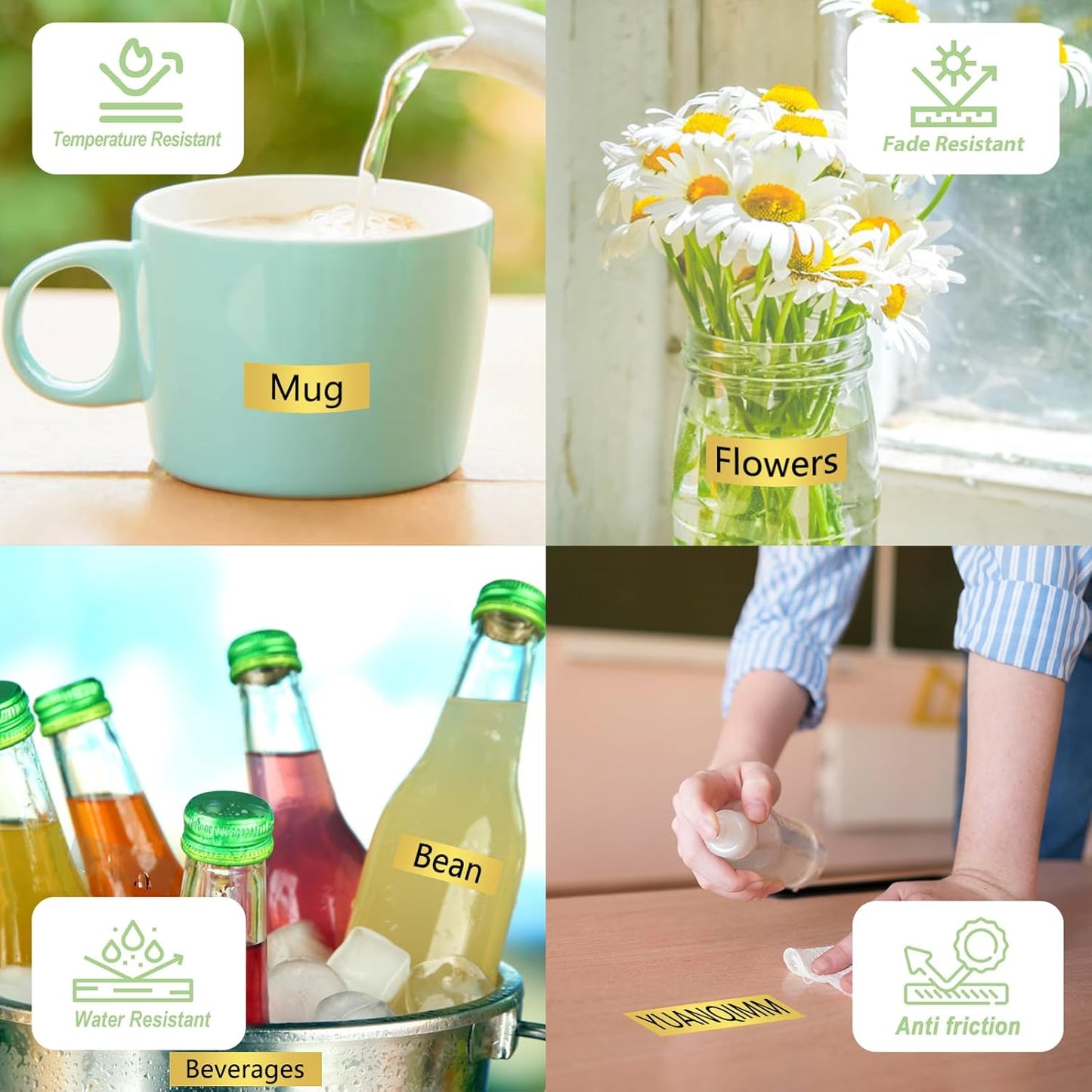 3-Pack TZe TZ Tape Compatible with Brother P Touch Label Maker Tape TZe-841 TZ-841 TZe841 TZ841 Label Tape 18mm 0.7 Laminated Black on Gold for PT D400 D450 D600 D610 P710BT