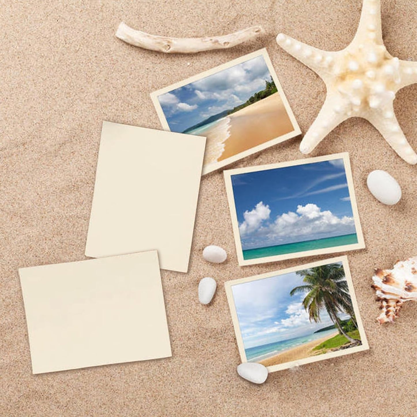 100 Pack 4x6 Ivory Cardstock Blank Index Cards, Goefun 80lb Heavyweight Cream Cardstock Unlined Notecards for Invatations, Postcards, Photo Paper, Recipe Cards