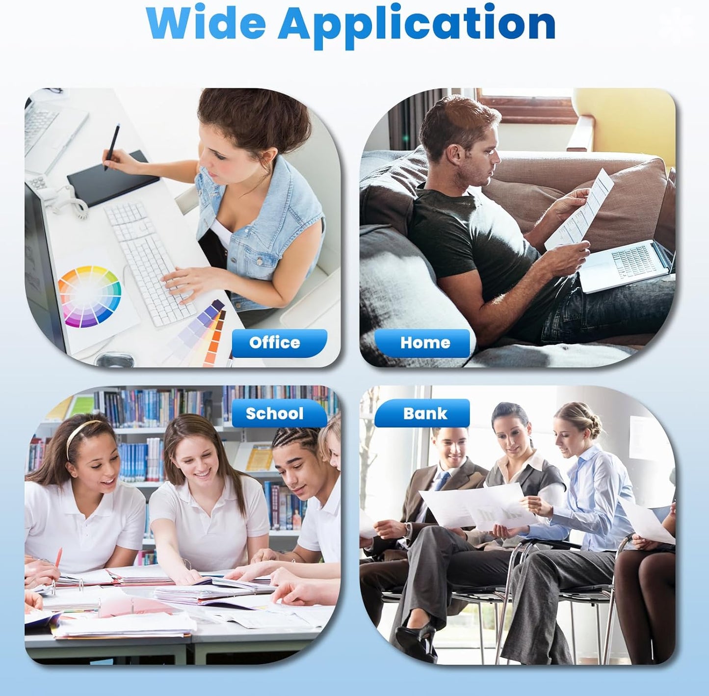 206A Toner Cartridges 4 Pack for Laser Jet M283fdw M283cdw M255dw Compatible for HP 206A 206X W2110A Compatible with Color Laser Jet Pro MFP M283fdw M283cdw M283fdn Pro M255nw M255dw Ink Cartridges