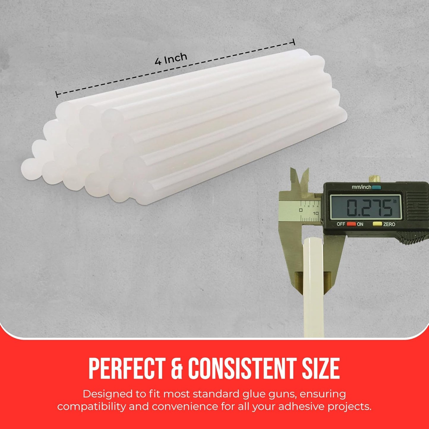 GlueSticksDirect Mini Size Hot Melt Glue Sticks for Glue Gun - Bulk 4in Army Green Glue Sticks - Great for Art Craft Repairs & Compatible w/Most Glue Guns - 5/16" X 4" (24 Sticks) - Made in USA