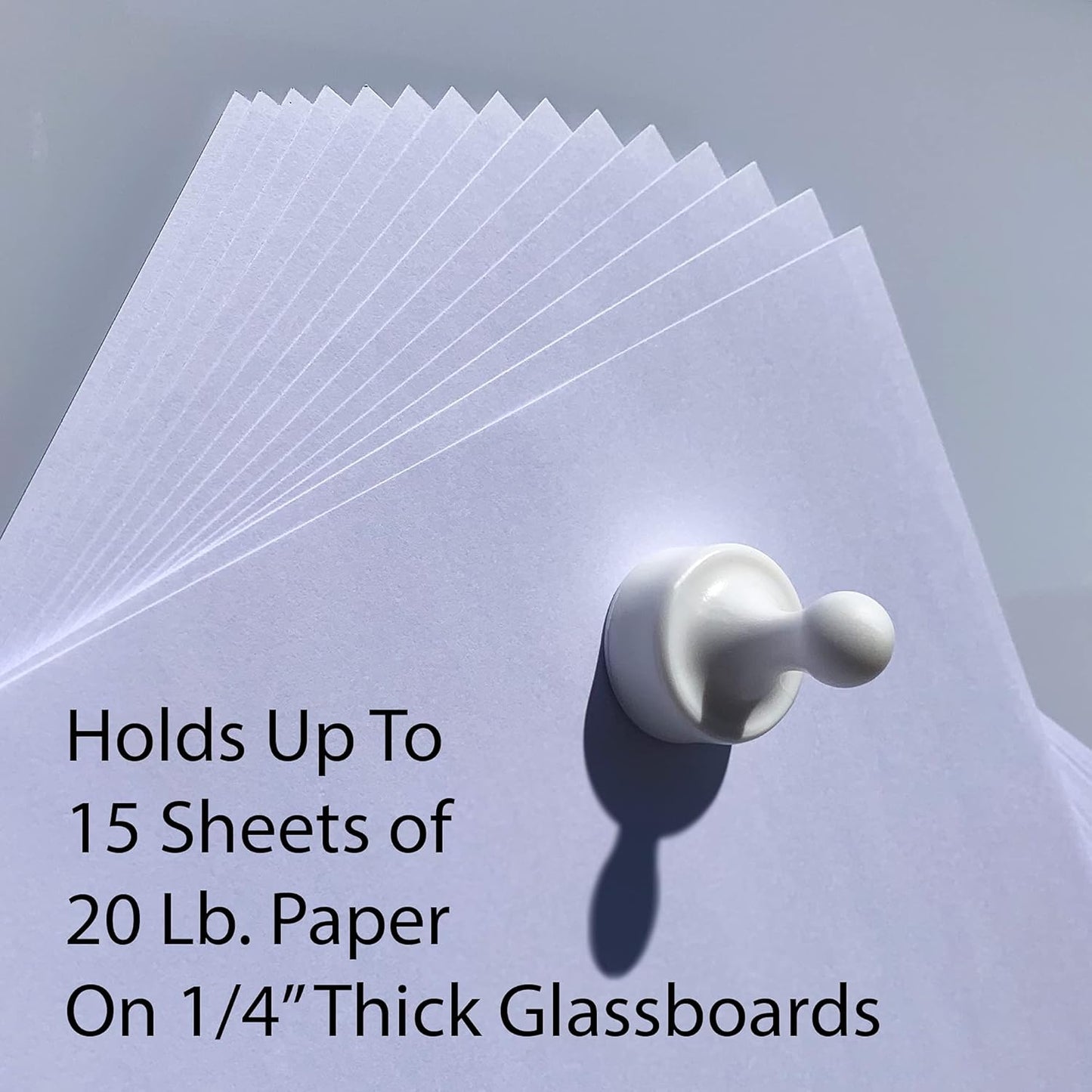 GLASSBOARD STUDIO Powerful Neodymium Magnets, Pawn-Shaped - Strong Fridge/Refrigerator and Whiteboard Magnet, Ideal for Office, Kitchen, Crafts - Rare Earth, Heavy Duty (8, Green)