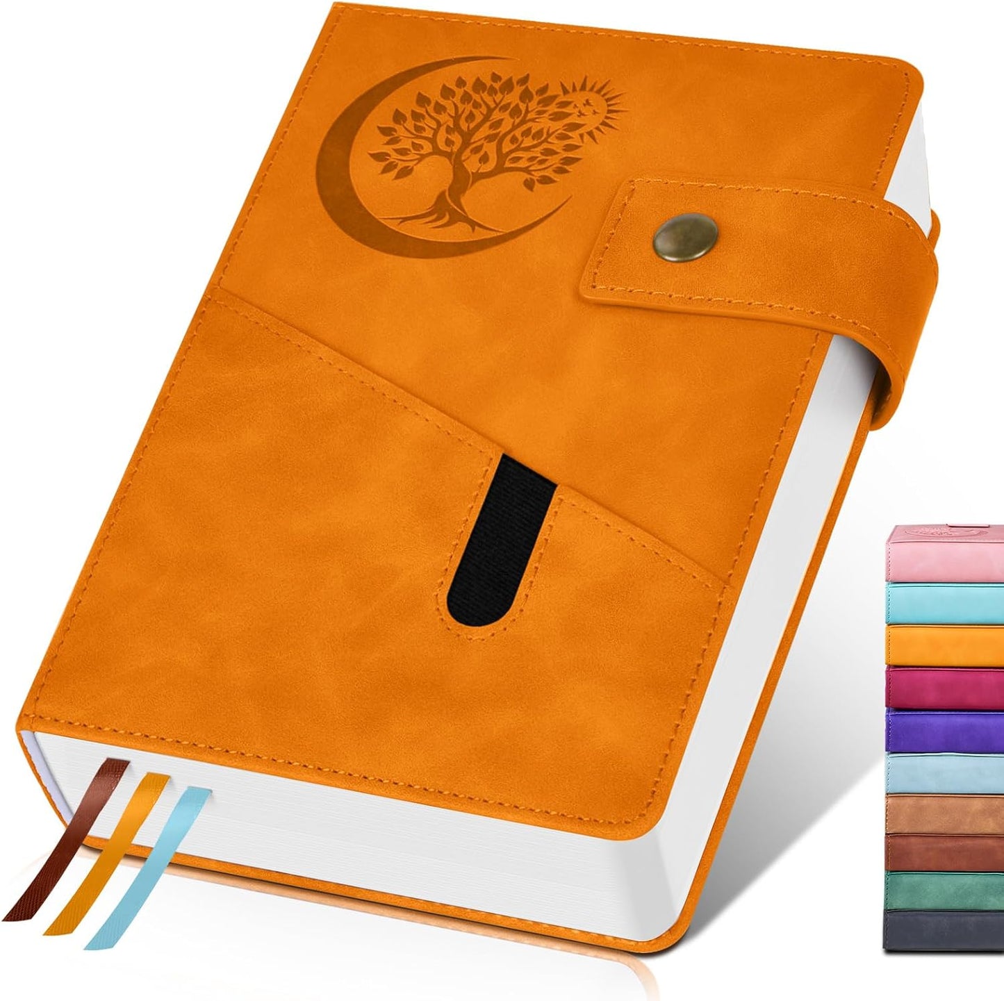 365 Page Thick Lined Journal Notebook for Men Women, A4 Large Leather Journals for Writing, Hardcover Notebooks for Work, School, Note Taking, Business, Travel Diary, College Ruled 8.5" x 11"